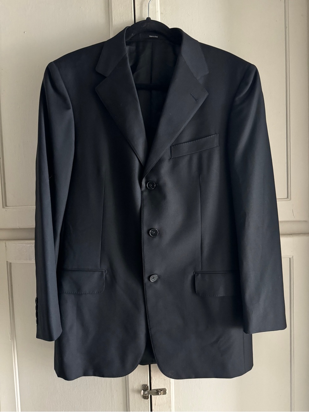 Ermenegildo Zegna Men's Black Three-Button Blazer